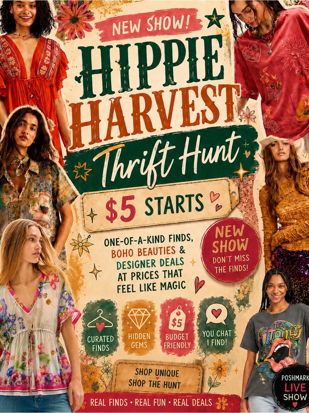 HIPPEE HARVEST THRIFTED HUNT SHOW RANDOM PULLS $5
